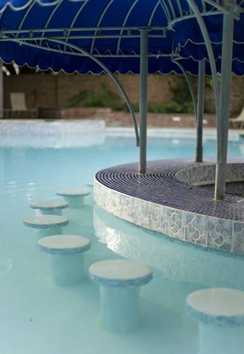 Swim up bar